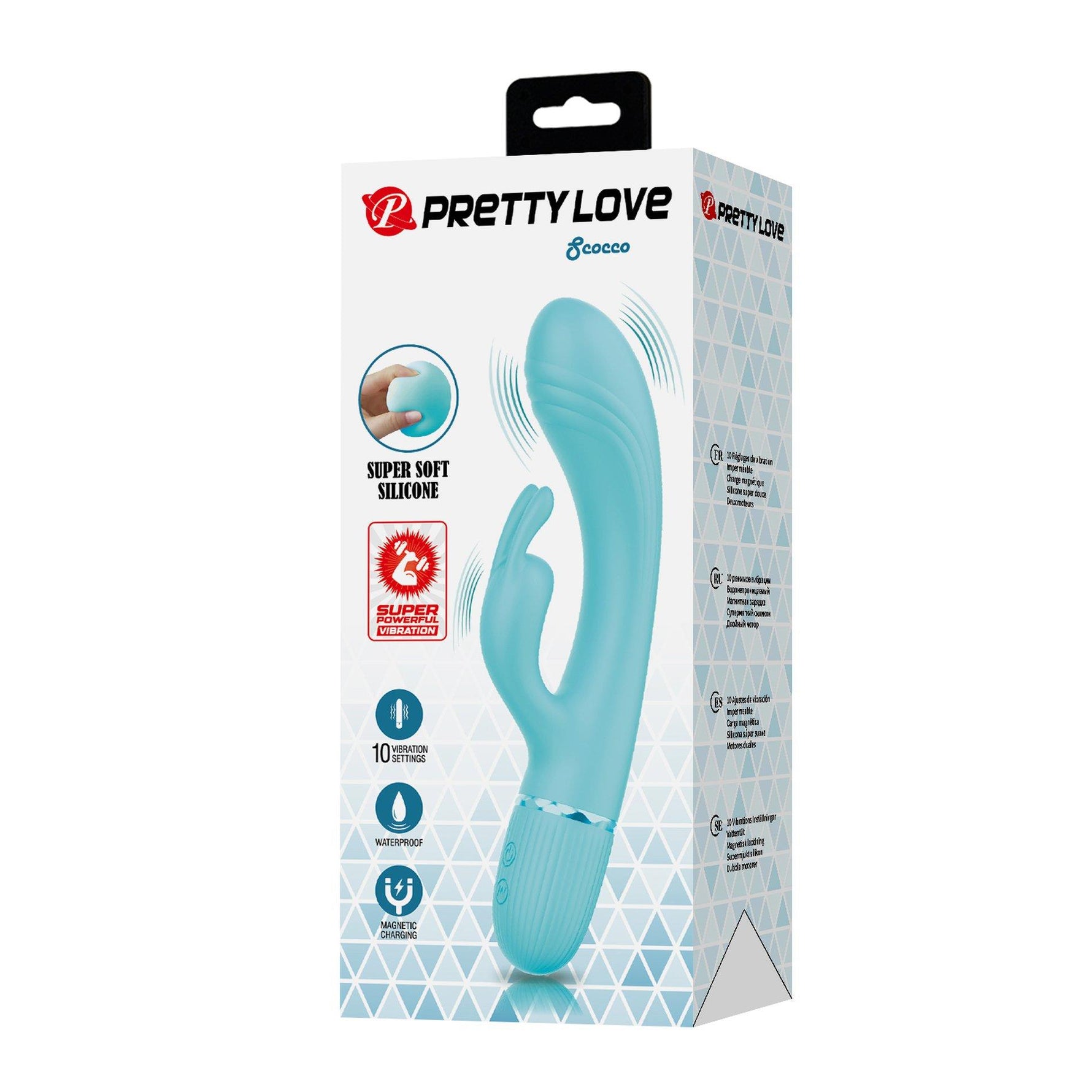 Vibrator Pretty Love Gcocco Bunny cu 10 vibrații