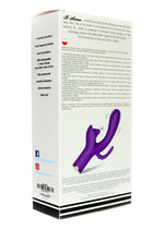 Vibrator Patty Stimulator Clitoridian din Silicon cu Dop Anal USB