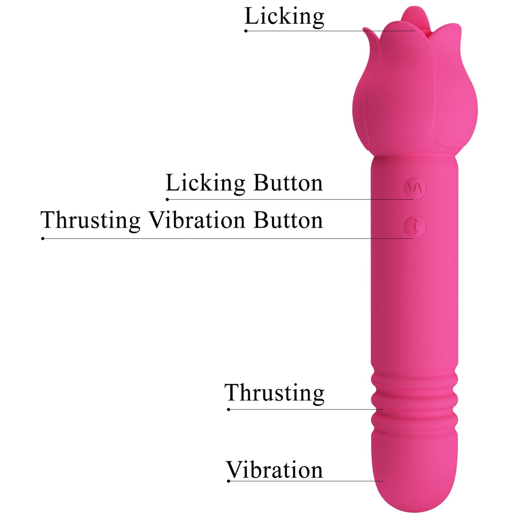 Vibrator cu două fețe Pretty Love Chaley