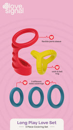 Inele din silicon Dream Toys Long Play Love Set