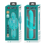 Vibrator cu triplă stimulare Pretty Love Twinkled Tenderness în formă de iepuraș