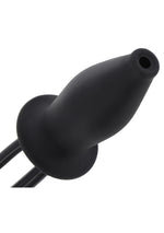Dop anal gonflabil lubrifiant din silicon negru Hidden Desire Extreme