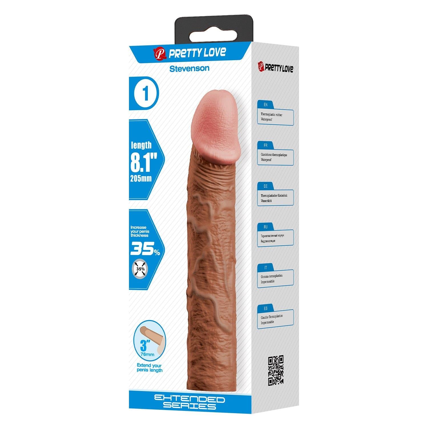 Pretty Love Stevenson Extensor de penis ultra-realist