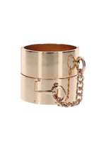 Manșete Taboom Dona din metal, auriu-roz, 6,2 cm