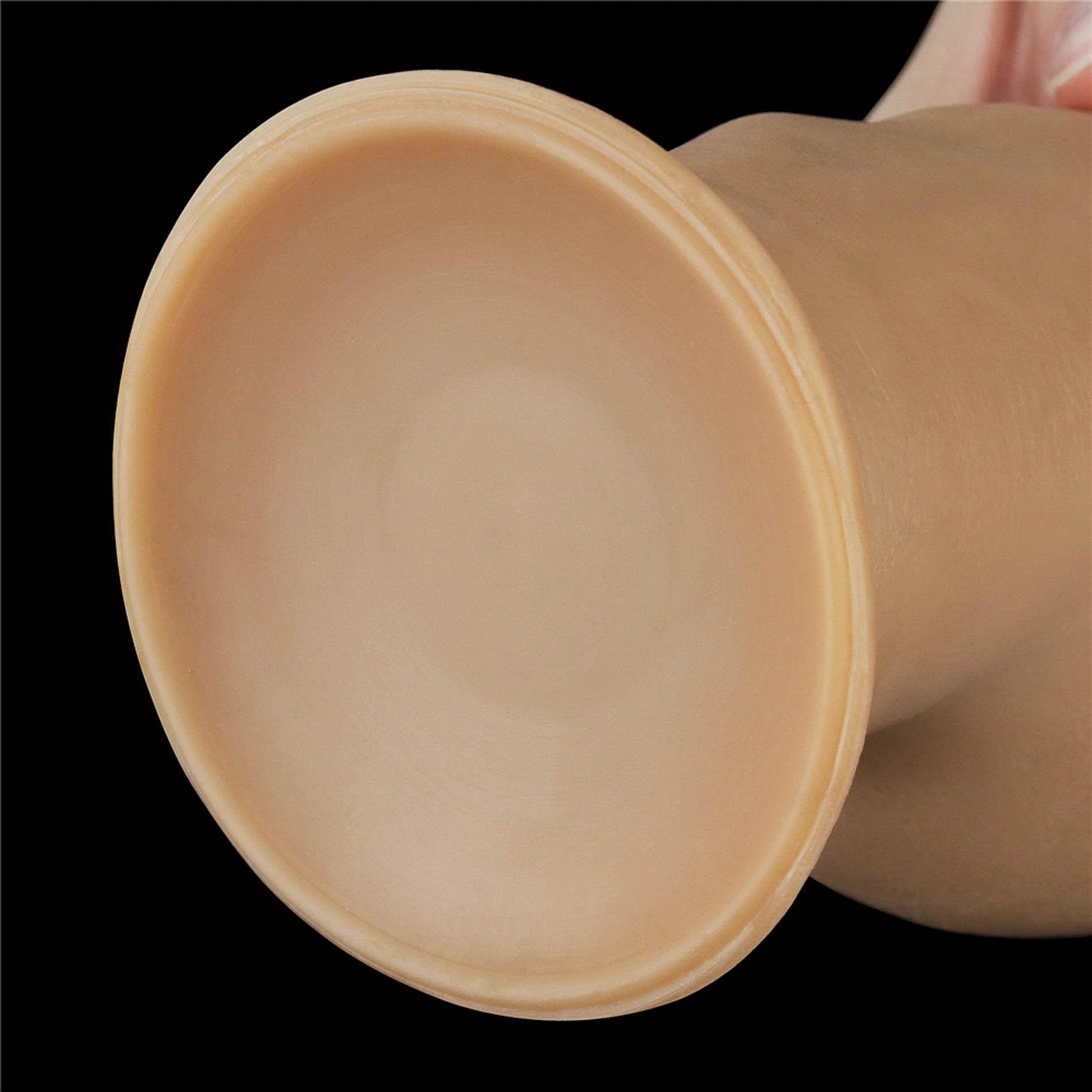Dildo realist Lovetoy din silicon dublu strat cu mâner 28 cm