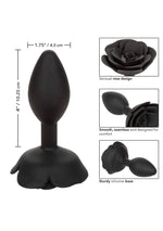 Dop anal din silicon Calexotics Forbidden Rose, mare, negru