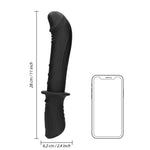 Vibrator pentru punctul G Ouch, portabil, din silicon, negru, USB