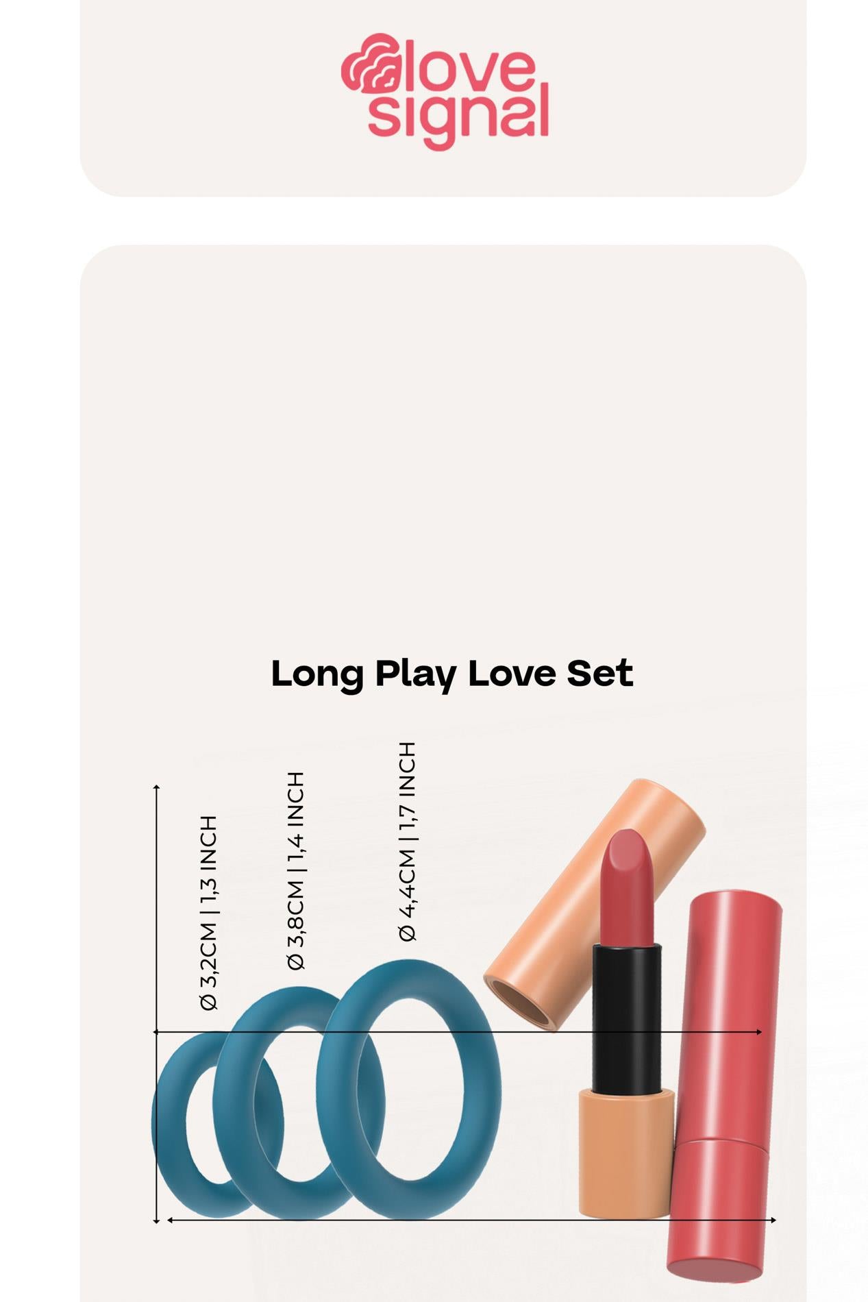 Inele din silicon Dream Toys Long Play Love Set