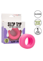 Inel pentru penis din silicon Calexotics Slop Top Filthy Luv, roz
