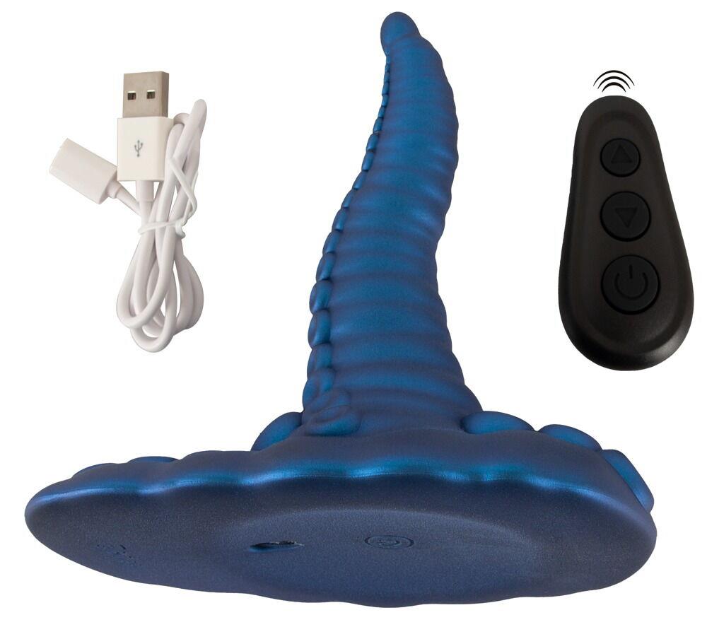 Vibrator cu pernă tentaculară Beasty Cocks, silicon, cu telecomandă USB