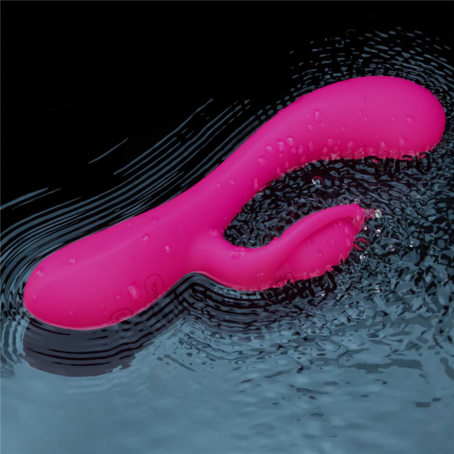 Vibrator USB Lovetoy LAllure Swirl din silicon, în formă de iepuraș, 20 cm