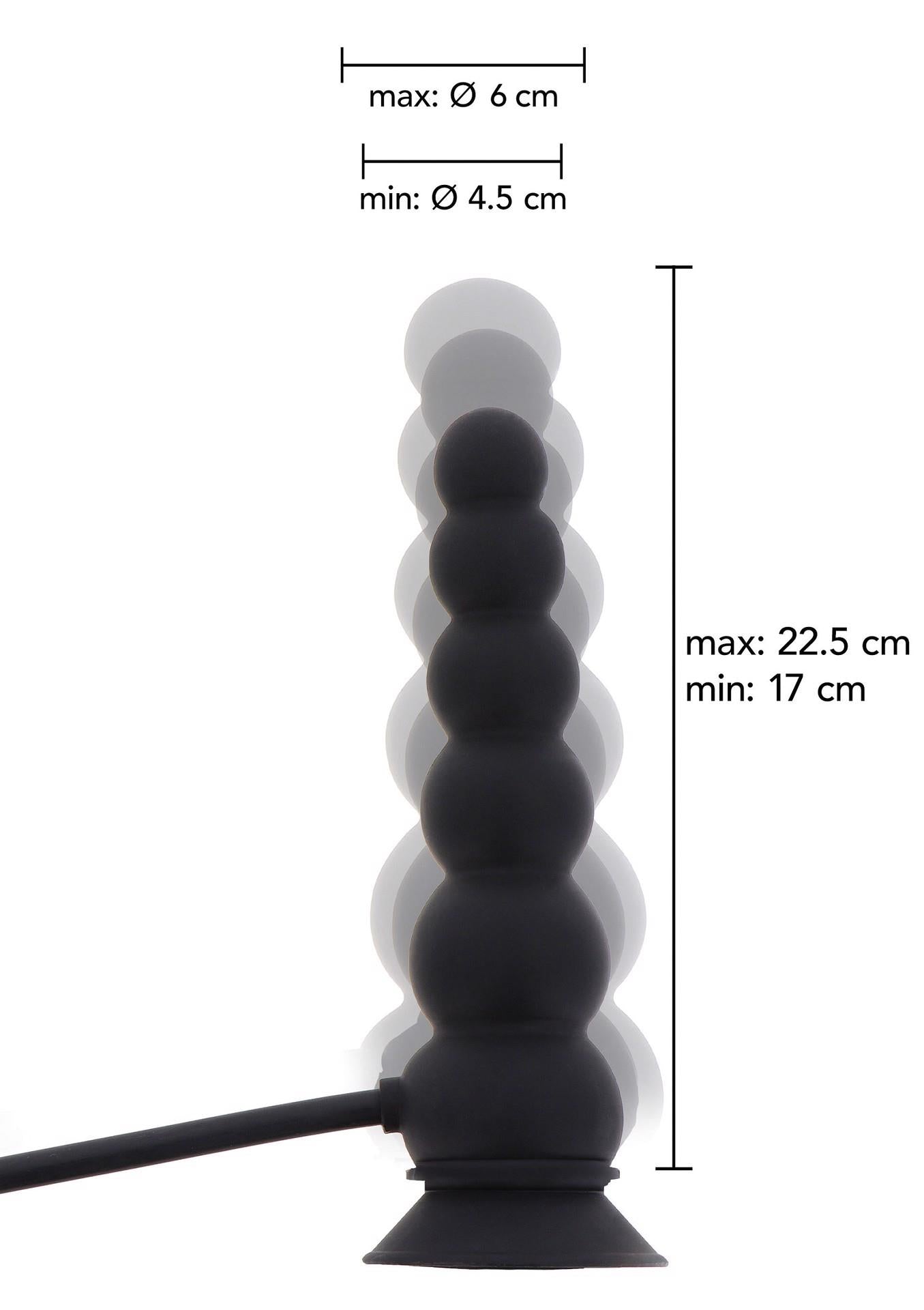 Dop anal gonflabil din silicon Hidden Desire cu ventuză