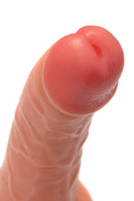 Dildo realist Caliber cu ventuză, culoarea pielii, 16 cm