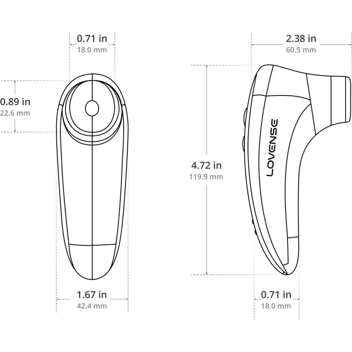 Stimulator de aspirație Lovense Tenera 2 cu aplicație IPX7