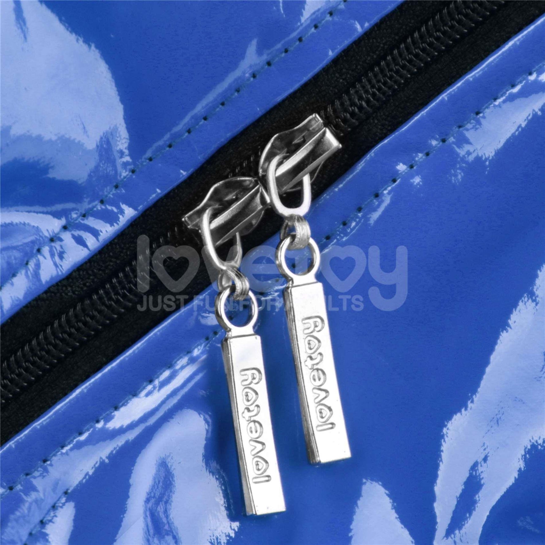 Pantaloni scurți Chic Strap-On (talie 81-89 cm) albaștri