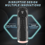 Masturbator LUXURY 04 cu vibrații și aspirație USB 27 cm