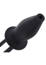 Dop anal gonflabil lubrifiant din silicon negru Hidden Desire Extreme