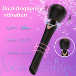 Masaj vibrant Perfect Wand din silicon, negru, USB