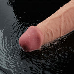 Dildo vibrant realist Lovetoy Softee TPE, culoarea pielii, USB, 26,5 cm