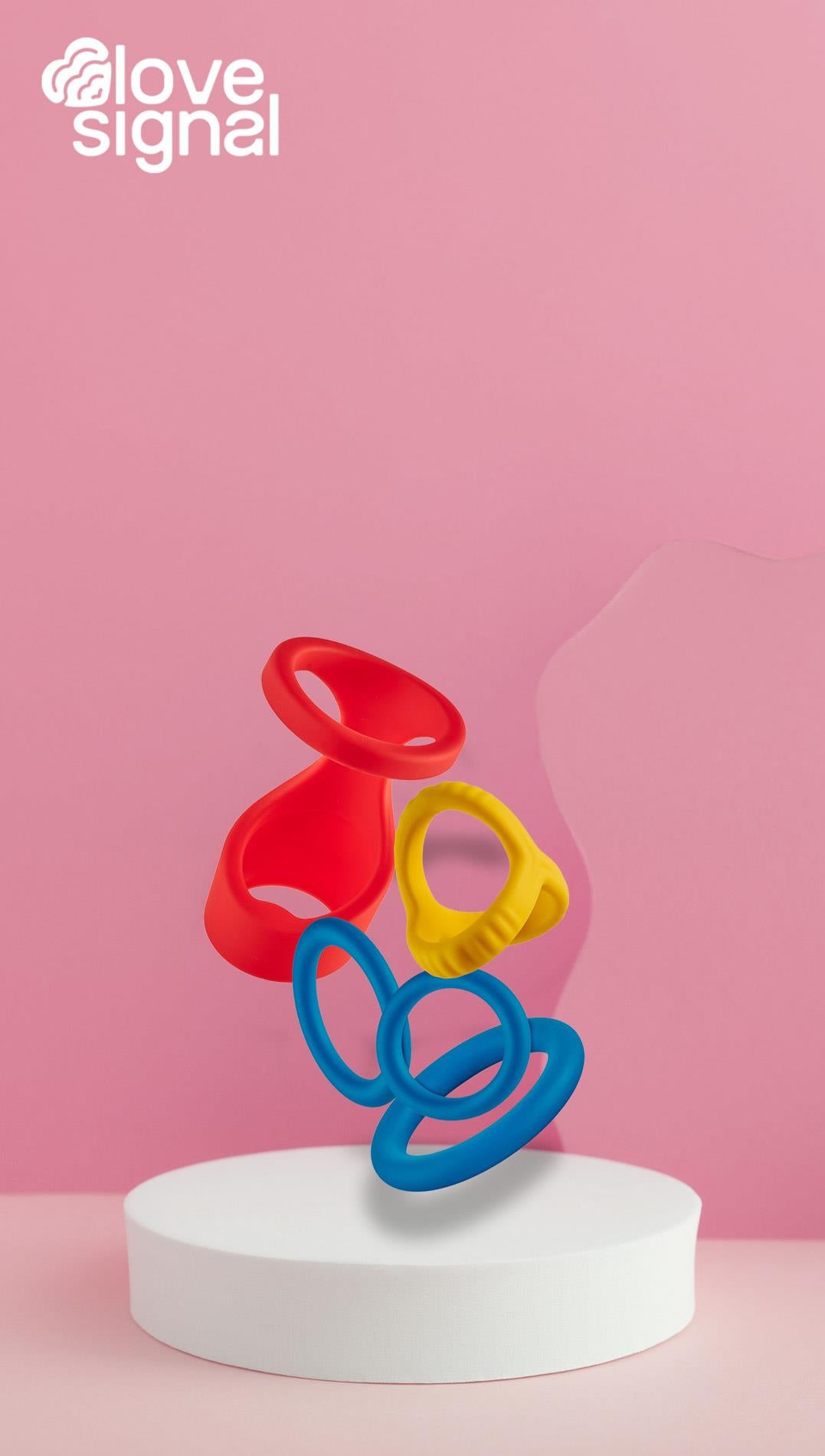 Inele din silicon Dream Toys Long Play Love Set