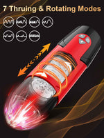 Masturbator telescopic rotativ Lovesecret LS05 cu aplicație 27 cm