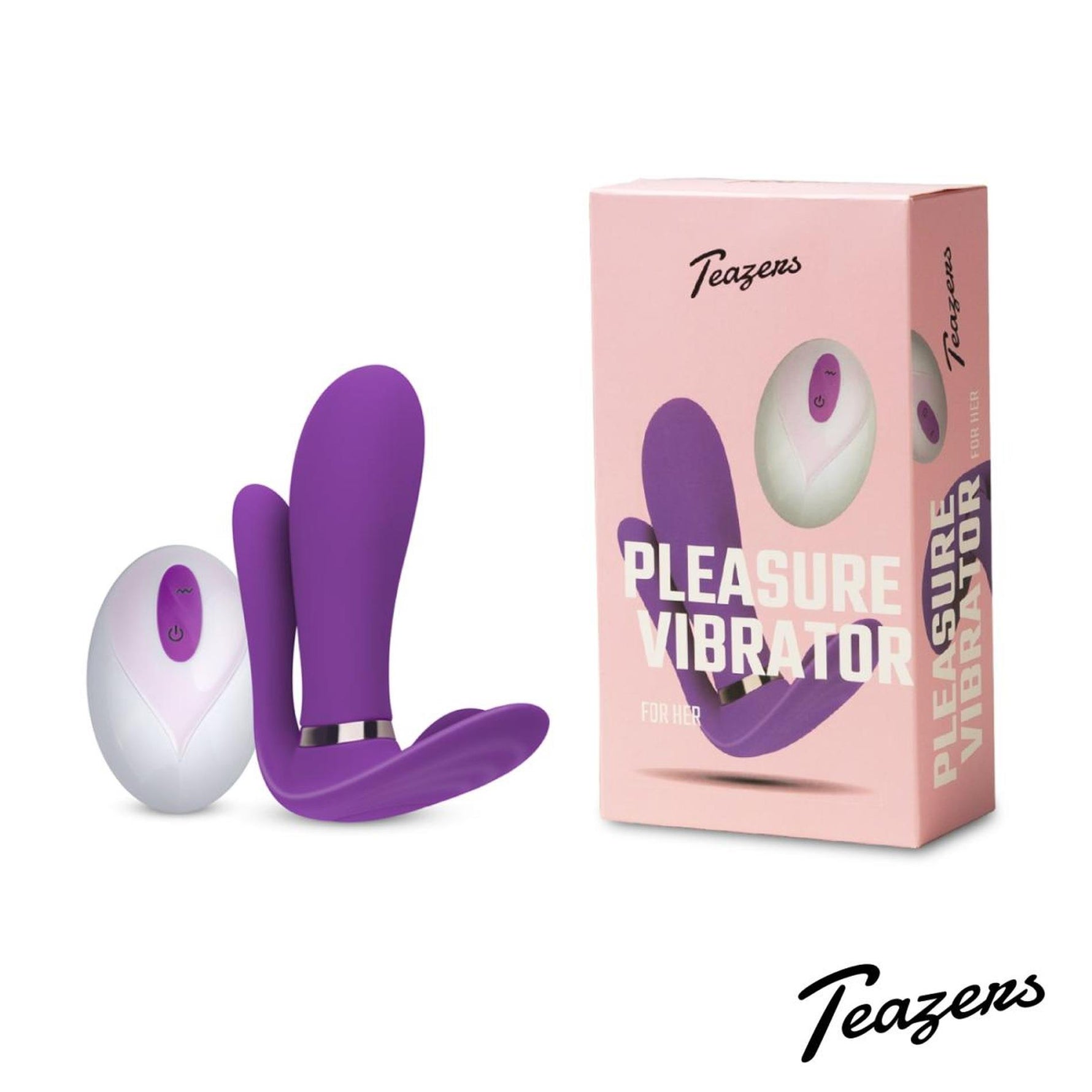 Vibrator Teazers Purple Pleaser pentru punctul G cu telecomandă