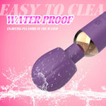 Stimulator Clitoridian Little Fairy Wand din Silicon, Violet, 14 cm