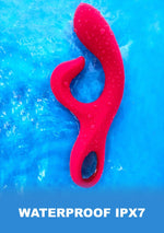Vibrator XOCOON cu orgasm fără sfârșit, fuchsia, USB, 21 cm