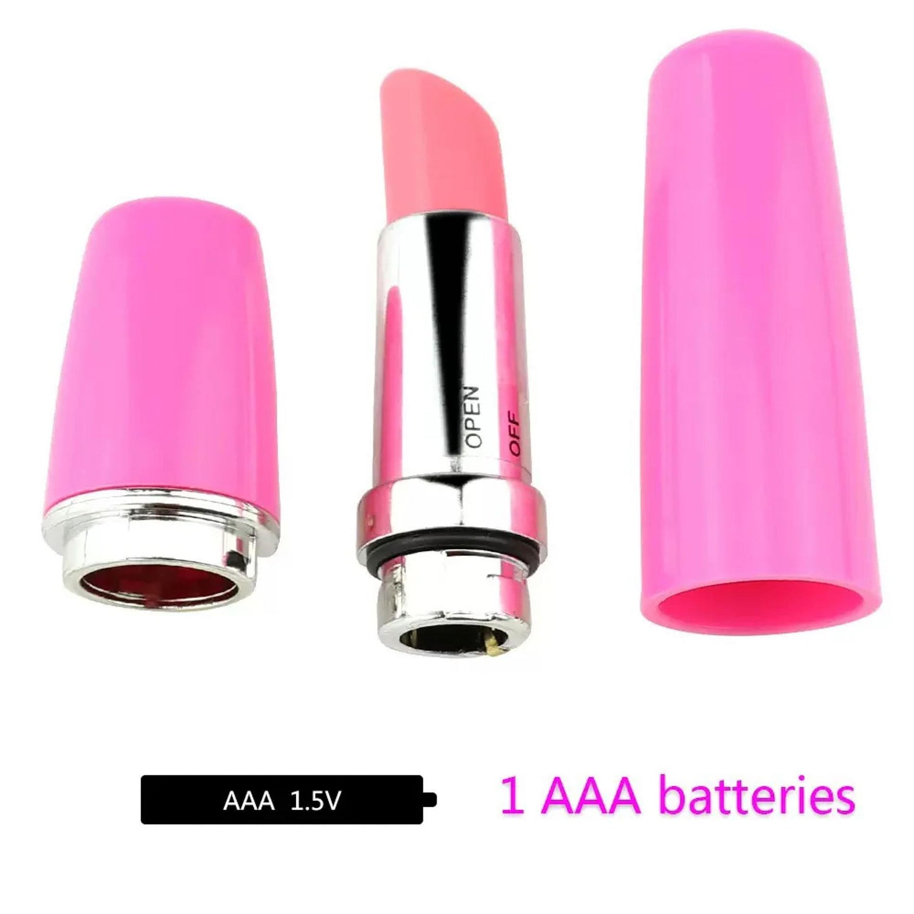 Vibrator mini ruj Power Escorts roșu 9,5 cm