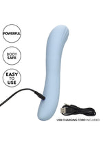 Vibrator Calexotics Azure Collection din silicon pentru punctul G, albastru