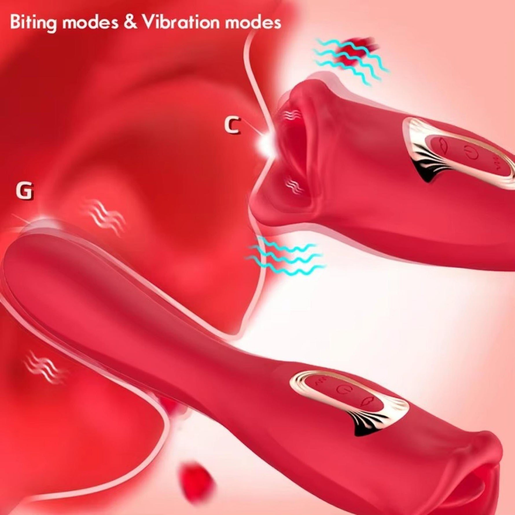 Stimulator clitoridian USB din silicon Bite Mouth 2.0