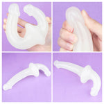 Dildo dublu strălucitor Lumino Play Lovetoy 27 cm