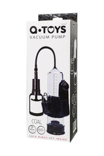 Pompă vibratoare pentru penis A-Toys, transparentă, neagră, 22,8 cm