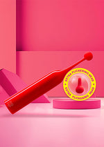 Vibrator ROMP Pop Roșu cu Capete USB Interschimbabile