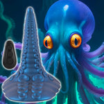 Vibrator cu pernă tentaculară Beasty Cocks, silicon, cu telecomandă USB