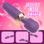 Stimulator Clitoridian Little Fairy Wand din Silicon, Violet, 14 cm