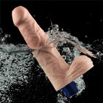Dildo vibrant realist cu USB Lovetoy Real Softee 23 cm Flesh