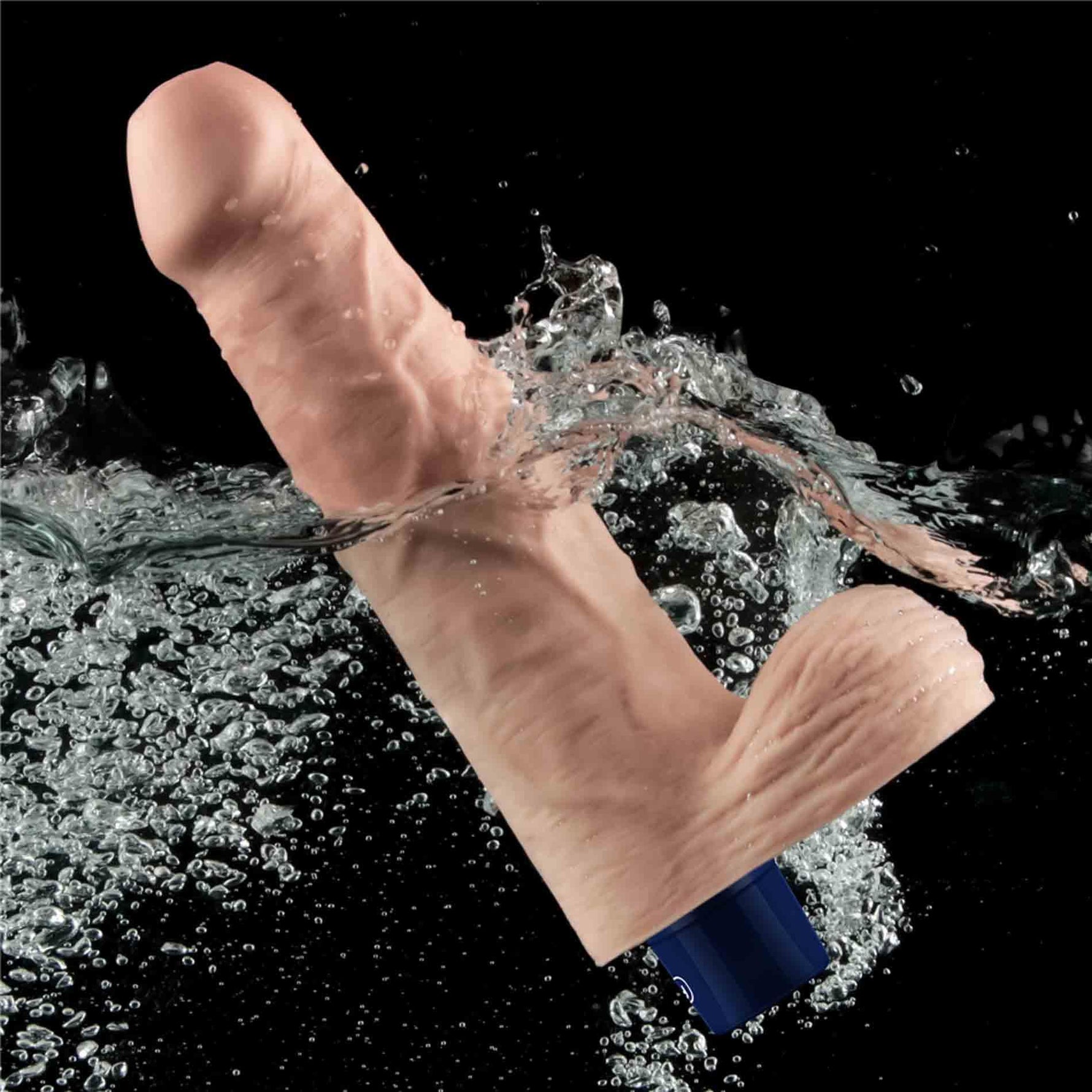 Dildo vibrant realist cu USB Lovetoy Real Softee 23 cm Flesh