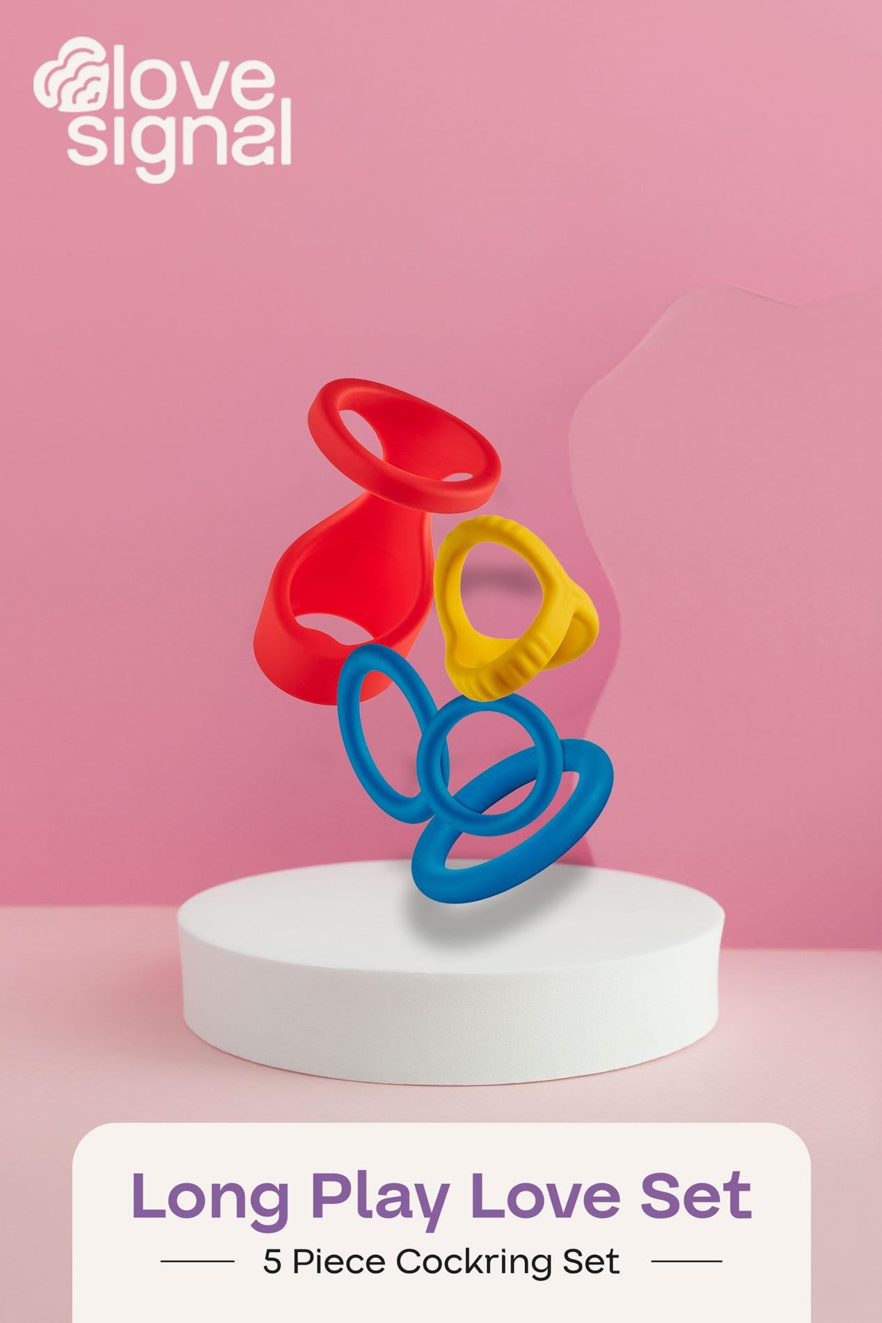 Inele din silicon Dream Toys Long Play Love Set