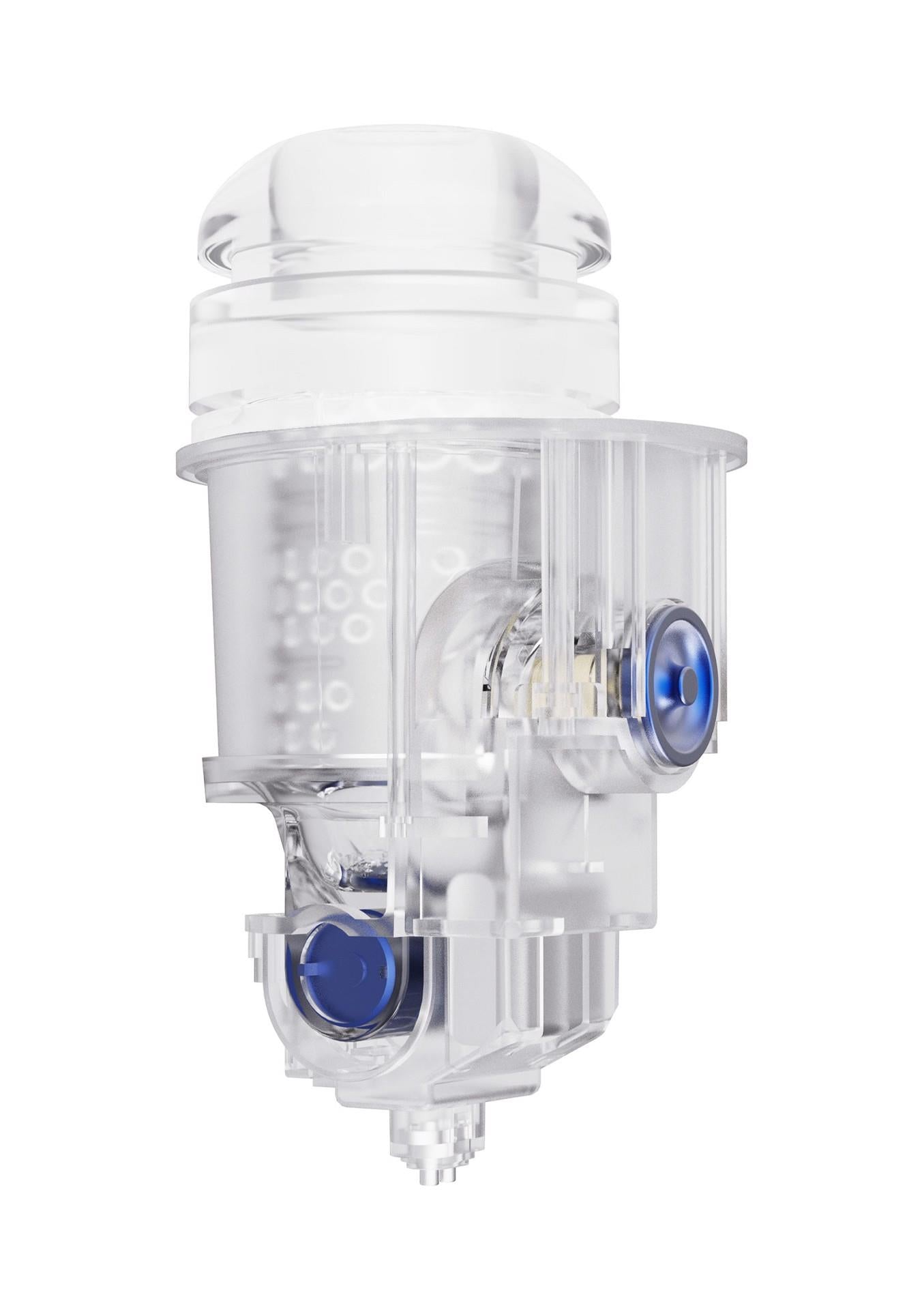 Masturbator vibrant Fusion X Aqua Bubble albastru