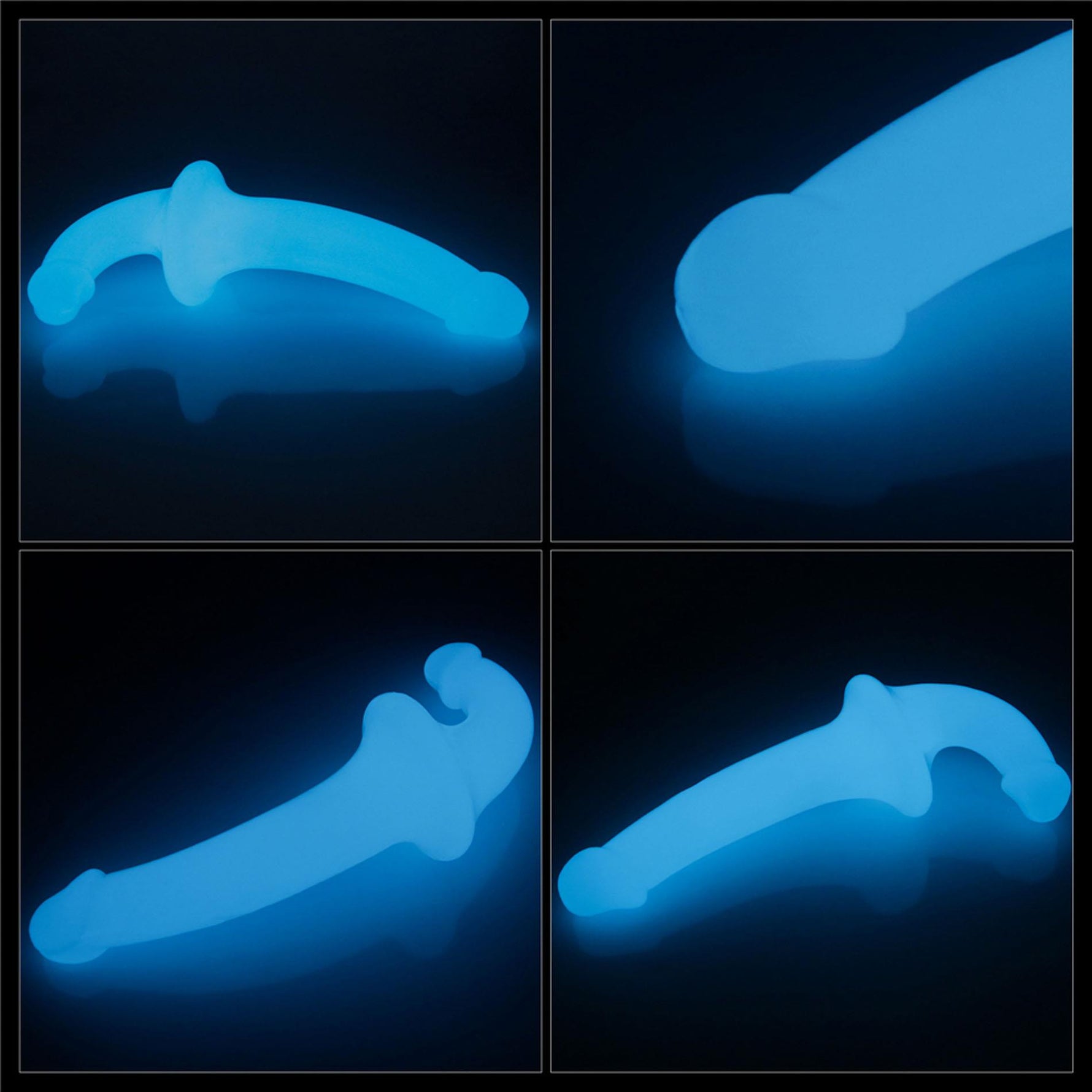 Dildo dublu strălucitor Lumino Play Lovetoy 27 cm