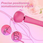 Aparat de masaj vibrant Perfect Wand, silicon roz, USB