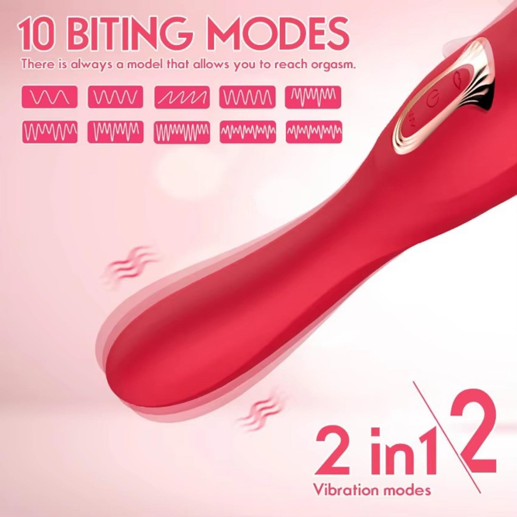 Stimulator clitoridian USB din silicon Bite Mouth 2.0