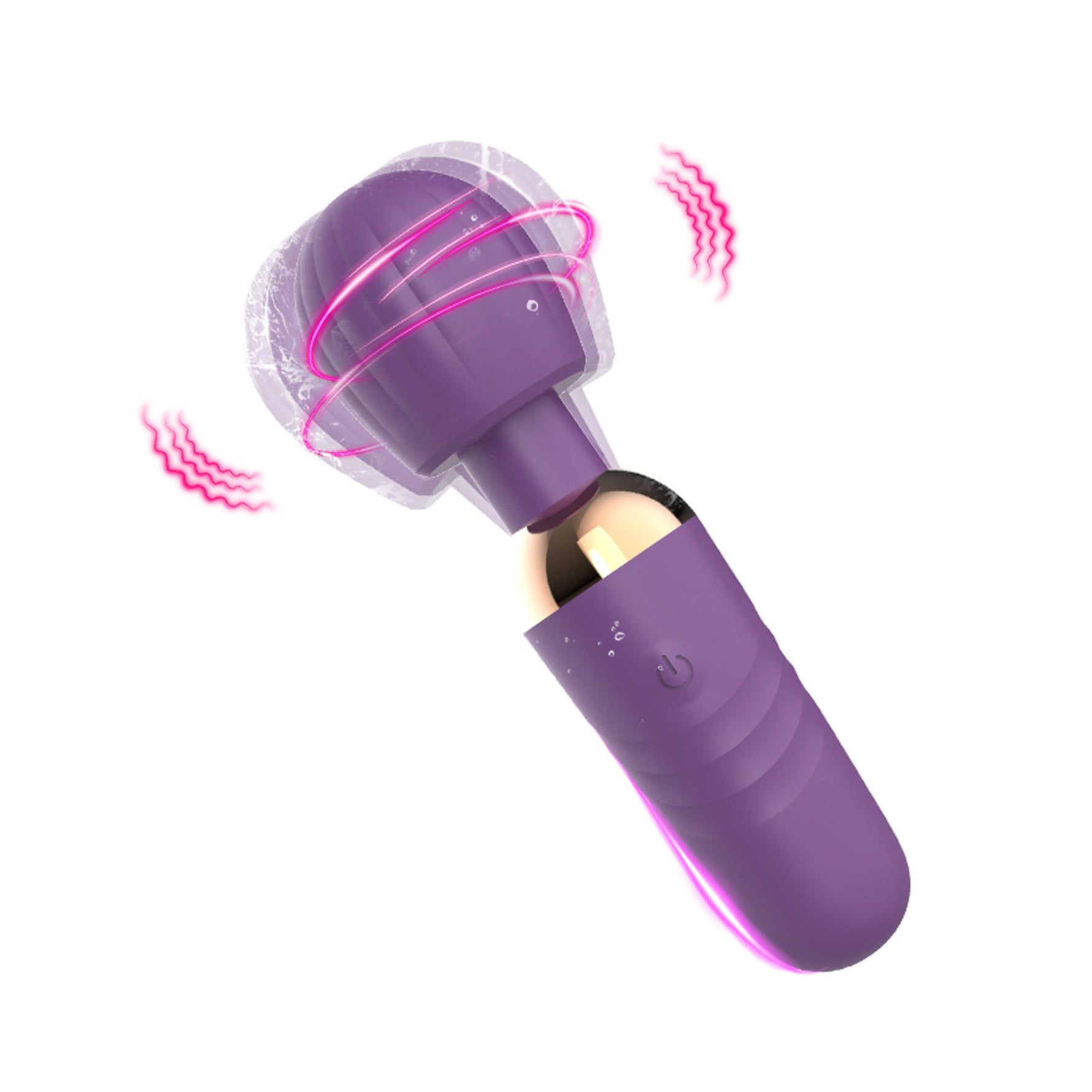 Stimulator Clitoridian Little Fairy Wand din Silicon, Violet, 14 cm