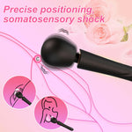 Masaj vibrant Perfect Wand din silicon, negru, USB