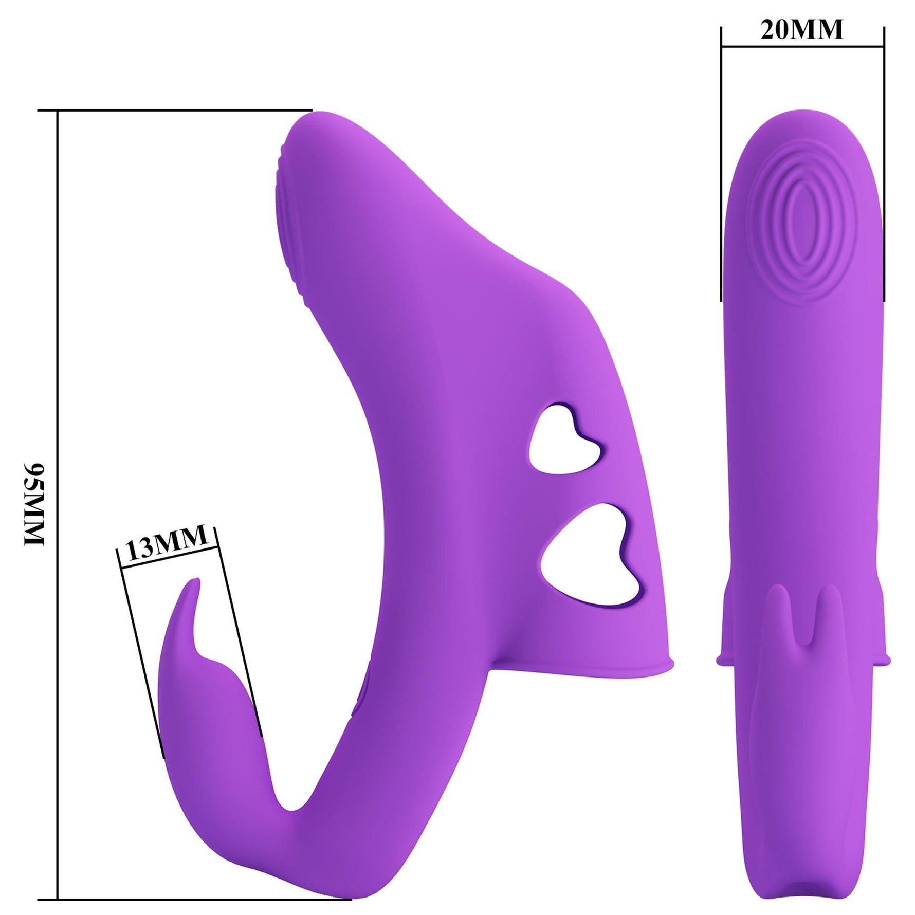 Vibrator cu deget Yenna Honey Finger Pretty Love, 10 vibrații