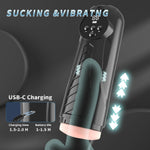 Masturbator LUXURY 04 cu vibrații și aspirație USB 27 cm