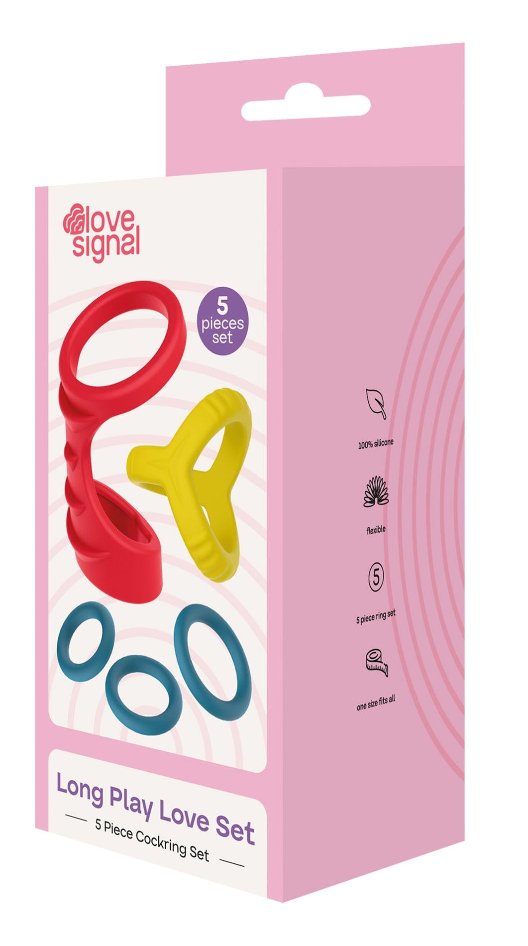 Inele din silicon Dream Toys Long Play Love Set