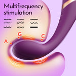Vibrator USB pentru punctul G din silicon roșu drăguț seria B