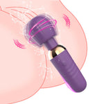 Stimulator Clitoridian Little Fairy Wand din Silicon, Violet, 14 cm